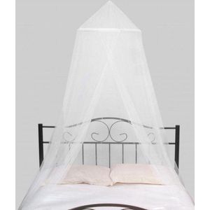 Witte klamboe voor een eenpersoons bed - 40 x 230 x 630 cm - Polyester