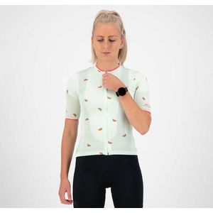 Rogelli Fruity Fietsshirt - Korte Mouwen - Dames - Mint, Coral - Maat M
