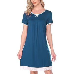 Dames blauw nachthemd maat XXL