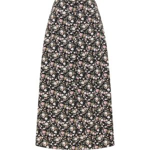 usha Midi rok met bloemenprint qisha