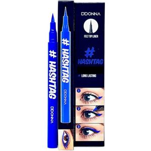 D'Donna - Eyeliner Vilten Punt - Mat - Helder Blauw - NIET WATERPROOF - NIET ZWART - Inhoud 2 gram - In doosje verpakt