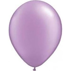 10 stuks - Lilla parelmoer metallic ballon 30 cm hoge kwaliteit