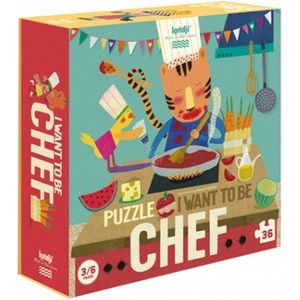 I want to be a chef puzzel (3+) - Londji