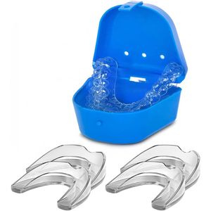Alyze Knarsbitje 4 pack - Anti Knarsbitje - Tandenknarsen Bitje - Nachtbeugel - Gebitsbeschermer Volwassenen - Gebitsprotectie