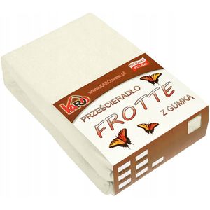 Hoeslaken Frotte 180x200cm Ecru - Zacht & Duurzaam