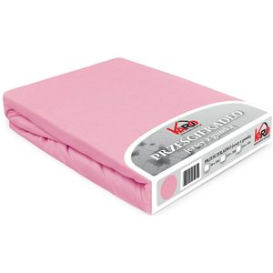 Jersey laken met elastiek 140x200 cm lichtroze KARO