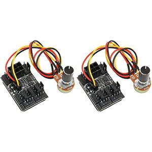 PWM PC Case Koelventilator Hub met 6 Pin Power Port en Verlengkabel - 2 Stuks