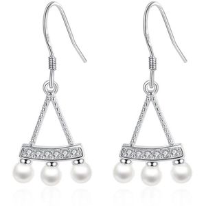 oorbellen dames | oorhangers dames | zilveren dames oorbellen | 925 zilver | parel oorbellen | hippe parel oorbellen | cadeau voor vrouw | black friday 2023 | schoencadeautje sinterklaas | kerstcadeau voor vrouw