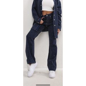 Glitter Jeans Navy dames (met stretch)