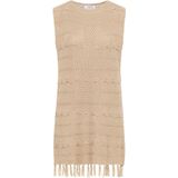 usha - FESTIVAL - Gebreide Jurk - Donkerbeige - Kort/Mini