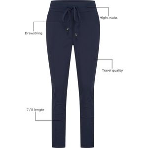 Mi Piace Travel Broek 7/8 Dames - Navy - Maat S/36 - 202024