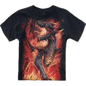 Spiral - Draconis T-shirt - Zwart - 100% Katoen - Effen Patroon