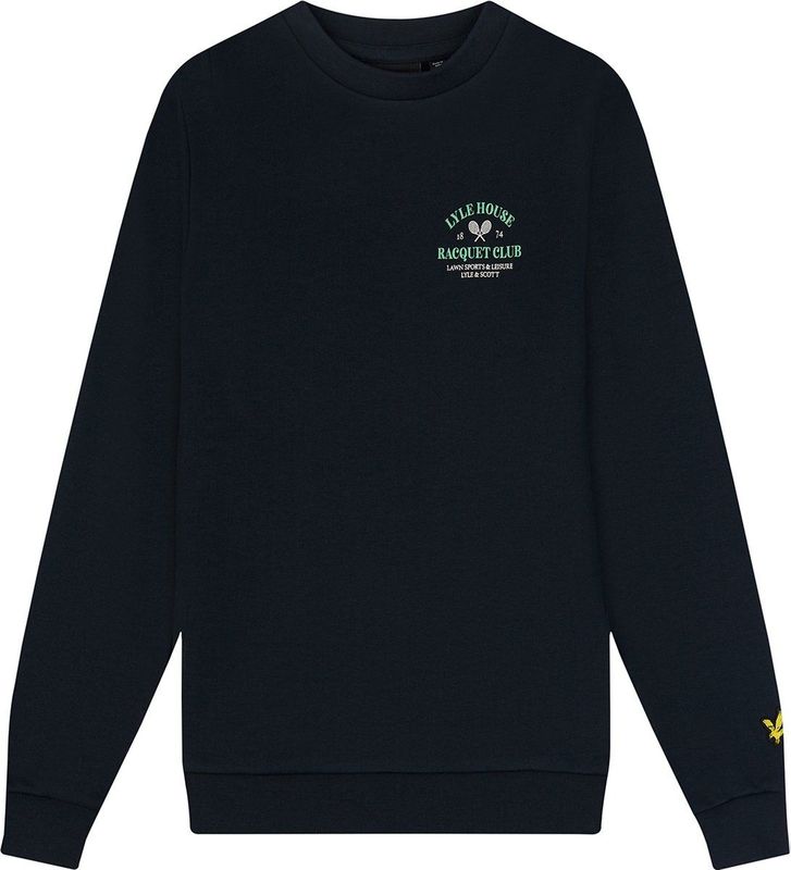 Lyle & Scott Boys' Racquet Club Graphic Sweatshirt - Donkerblauw