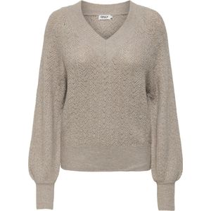 Only - Onllucilla - Trui - Birch/gold Glitter - Dames