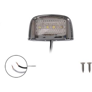 ProPlus Kentekenverlichting LED - 76 x 41 mm - 12 Volt en 24 Volt - Chroom - blister