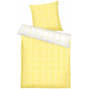 Tom Tailor - Dekbedovertrek - Geel Wit Ruit - 140x200 cm