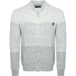 Carisma Heren Vest Opstaande Kraag Gebreid Grijs 7778 - XXL