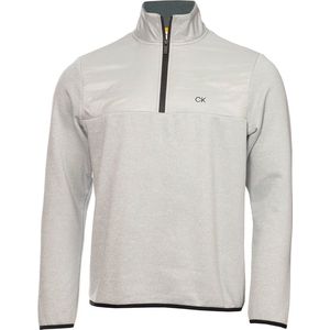 Calvin Klein Ramond Hybrid 1/4 Zip Pullover - Silver Marl
