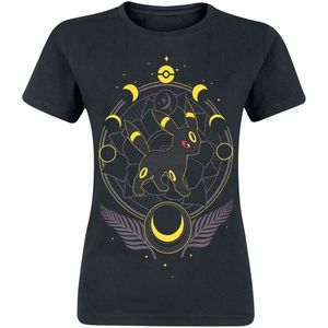 Pokémon Nachtara - Floral Dames T-shirt - zwart - XXL