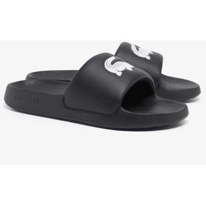 Lacoste Jongens Badslipper Serve Slide Black/white | Maat: 35,5