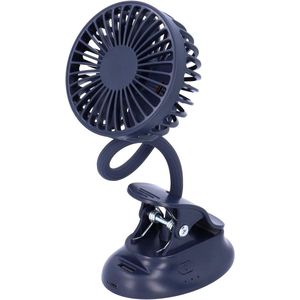 Draagbare Flexibele Buigbare Clipventilator - Bureauventilator met Clip - Wandelwagenventilator - Oplaadbaar - USB - Batterijen - Werkend - Persoonlijk - Thuis - Kantoor - Buiten .
