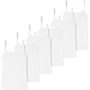uncover by Schiesser Dames spaghettitop 6 pack Cotton
