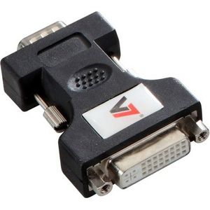 V7 V7E2VGAMDVIIF-ADPTR VGA DVI-I Zwart kabeladapter/verloopstukje