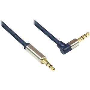 Premium audio kabel 3.5mm jack haaks 0,50 mtr.