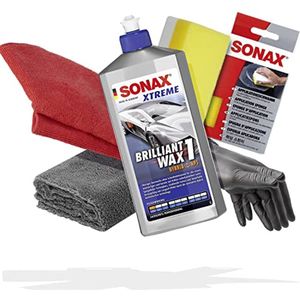 Handpolijstset voor Hoogwaardige Lakverzorging - 500 ml Wax, Microvezeldoek, Applicatiespons, Polijstdoek en Handschoenen