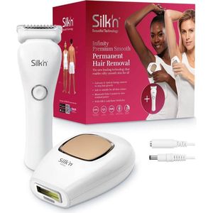 Silk'n Ontharingsapparaat - Infinity Premium Smooth Set - IPL - voor alle huidskleuren - Sinterklaas cadeau - Wit