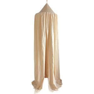 Jikkies® - Klamboe - Hemeltje - Kinderkamer - Babykamer - Extra Groot - 250 cm - Beige