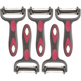 Cook Concept - Dunschiller Profi - Grijs/Roze - Kunststof - 15 cm - 5x