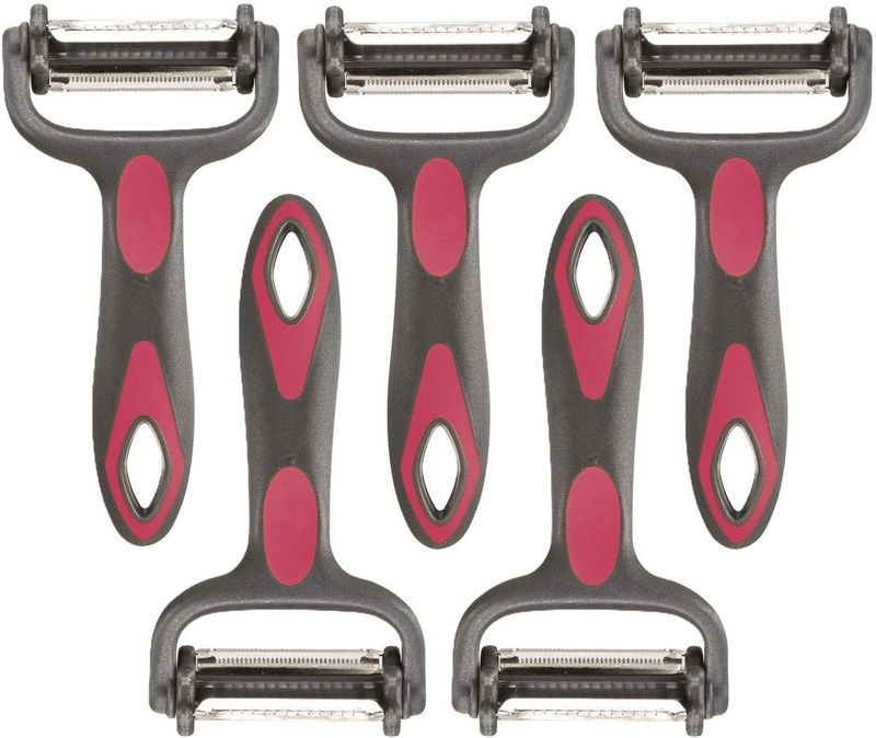 Cook Concept - Dunschiller Profi - Grijs/Roze - Kunststof - 15 cm - 5x