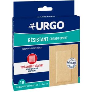 Urgo Steriel Klevend Verband Grote Maat 10 x 7 cm 10 Verbandmiddelen