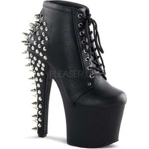 Pleaser - FEARLESS-700-28 Plateau Laarzen, Paaldans schoenen - Paaldans schoenen - 40 Shoes - Zwart