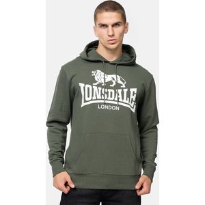 Lonsdale Hoodie Sherborne Kapuzensweatshirt normale Passform Green/White-3XL