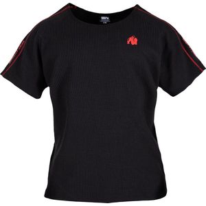 Gorilla Wear Buffalo Old School Workout T-Shirt - Zwart / Rood - L/XL