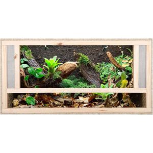 REPITERRA® Terrarium 80x50x50cm hout met ventilatie aan de voorkant