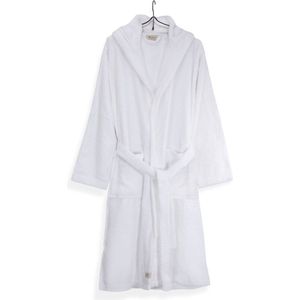 Walra Badjas Luxury Robe Unisex - Badjas Dames - Badjas Heren - Badjas met capuchon - 100% Katoen - S/M - Wit