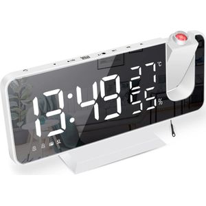Solacis Wekkerradio Met Projectie - Wekkerradio - Digitale wekker - Wekkerradio kinderen - Wekker met projectie op plafond - Must have!