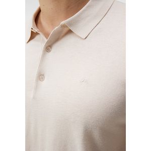 J.lindeberg Ridge Rayon Silk Polo Moonbeam