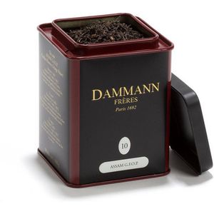 Dammann Frères - Assam G.F.O.P. blikje N°10 - 100 gram Losse krachtige zwarte thee uit India - Ontbijtthee - Volstaat voor 50 koppen