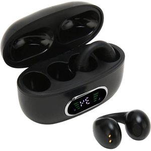 Taalvertaler-oordopjes 144 Talen Draadloos Bluetooth-apparaat voor Spraakvertaling met Lange Batterijduur Vertaler-oortelefoon voor Zakenreizen (Zwart)