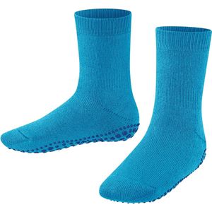 FALKE Catspads antislip noppen katoen merinowol huissokken kinderen blauw - Maat 19-22