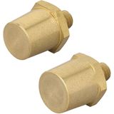 Accupolen Set - Messing - Schroefbaar M8 - Duurzaam - Corrosiebestendig