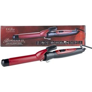 PostQuam IDEICURLPLUS25 haarstyler Krultang Warm Zwart, Rood 25 W 1,5 m