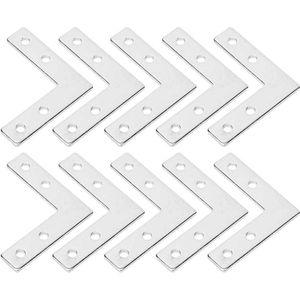 10-delige profielhoekhouder voor aluminium extrusieplaten van koolstofstaal - Verbindingselementen - 2020 L T kruisverbindingsplaat - 20L .