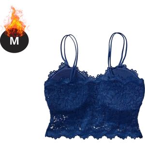 Bovista BH Zonder Beugel - Zonder Bandjes - Push-up Bh's - Comfort Beha - Comfortabel - Blauw - Maat S