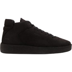 High Top - Zwart Nubuck leer met spekzool - maat 43