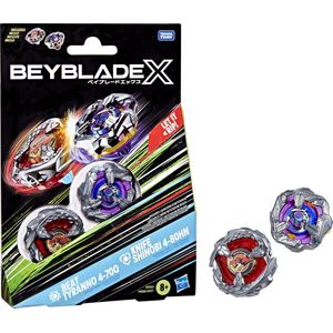 Beyblade X Beat Tyranno 4-70Q en Knife Shinobi 4-80HN Duopack-set